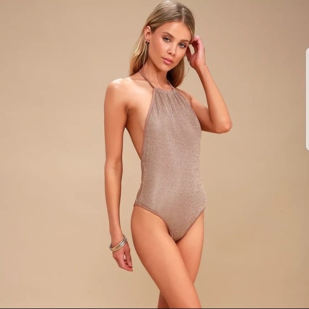 Sam Edelman Rose Gold Swimsuit Size XS